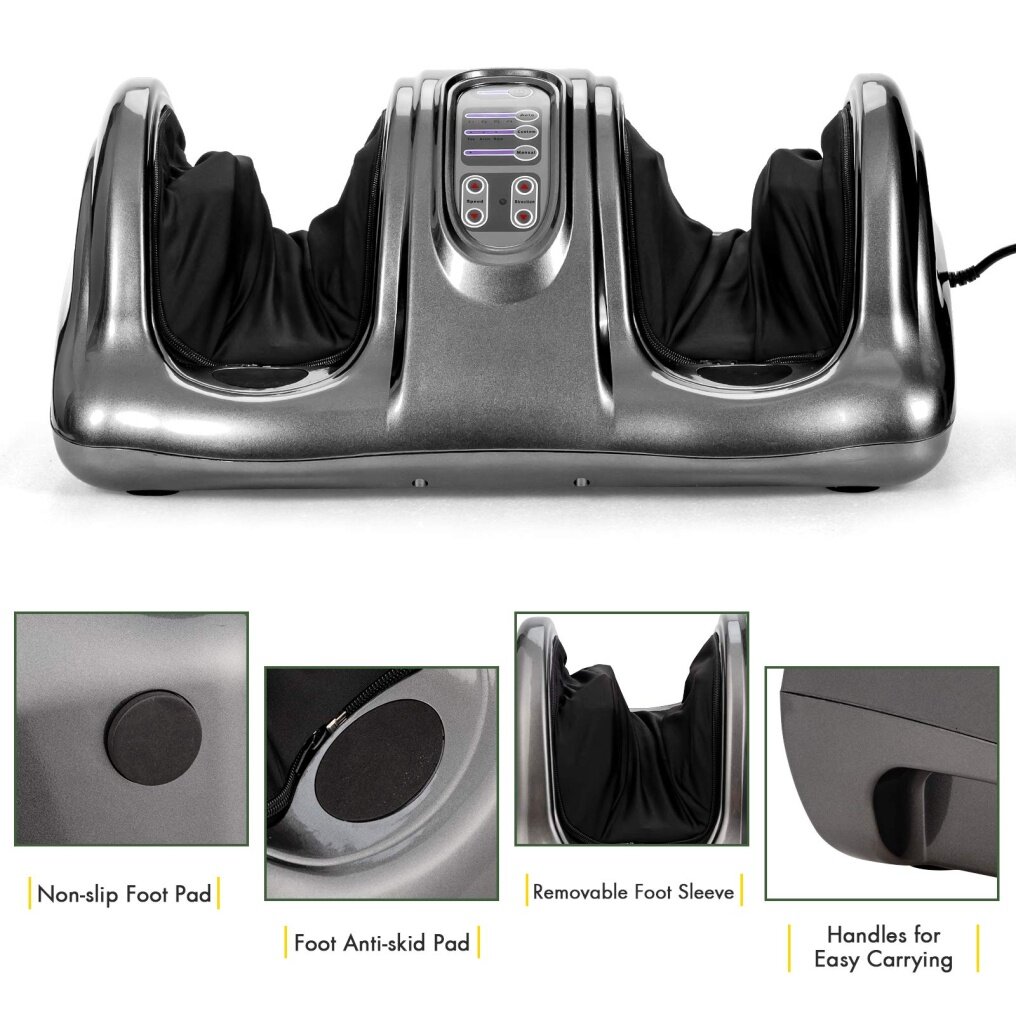 Electric Shiatsu Foot Massager w/Remote and 4 Massage Modes