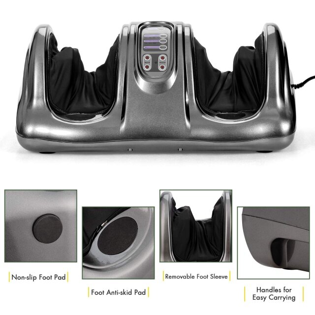 Electric Shiatsu Foot Massager w/Remote and 4 Massage Modes