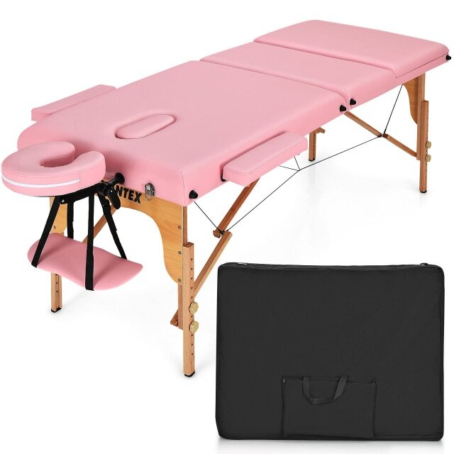Professional Massage Bed Height Adjustable with Carry Case