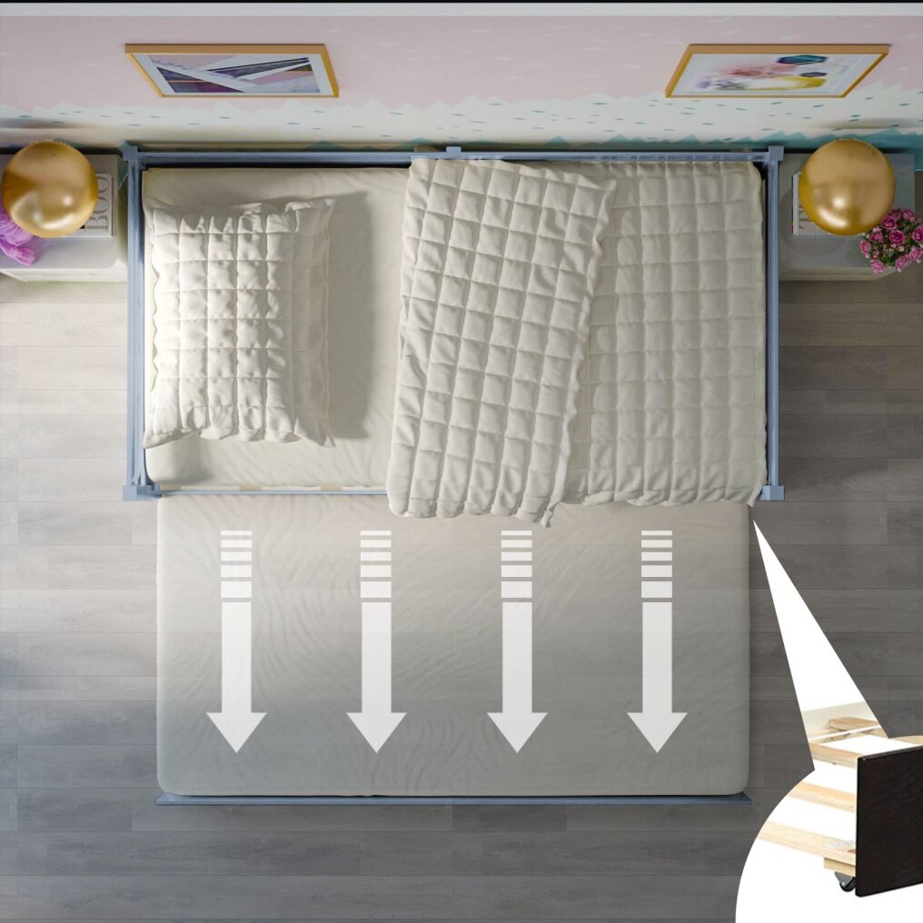 KOMFOTT Twin Size Wooden Daybed with Trundle Bed Set