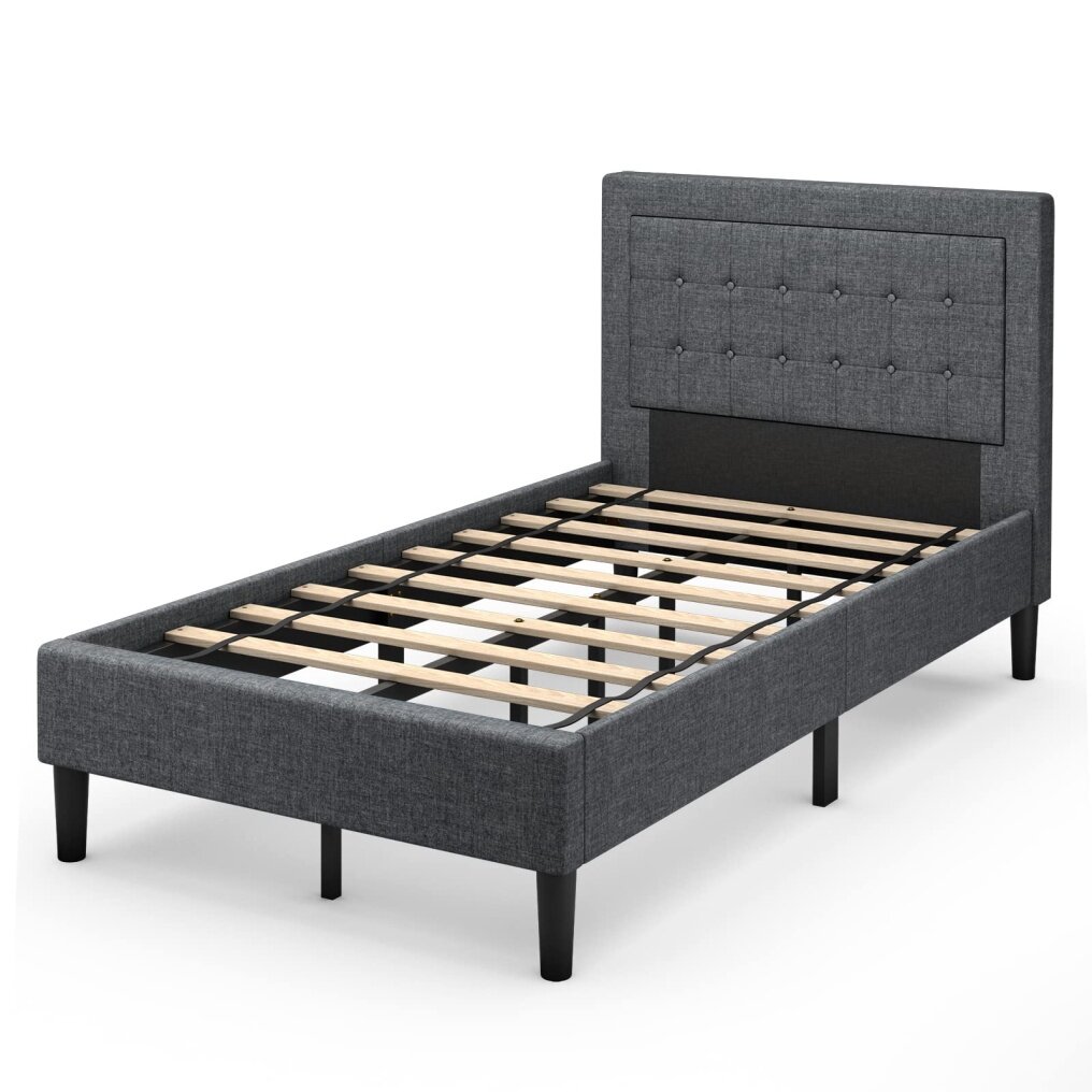 Solid Slats Support Mattress Foundation No Box Spring Needed