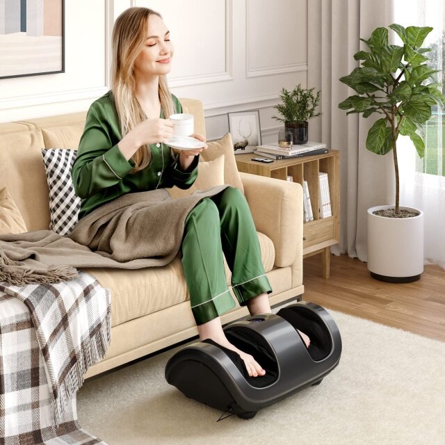 Kneading & Rolling Feet/Leg/Calf/Arm/Ankle Massage with LCD Screen