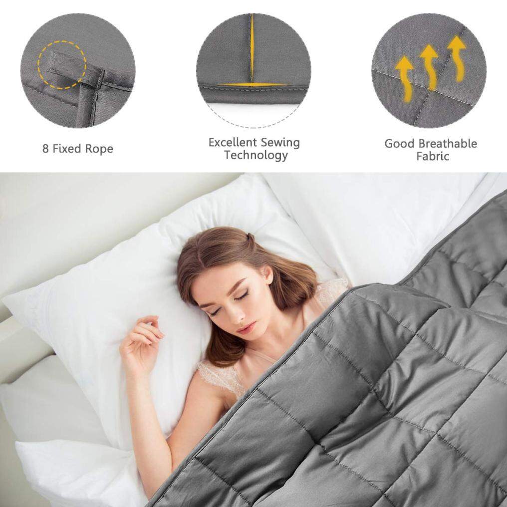 Premium Weighted Blanket, 25lbs | 60"x80" | Queen Size, for Adults