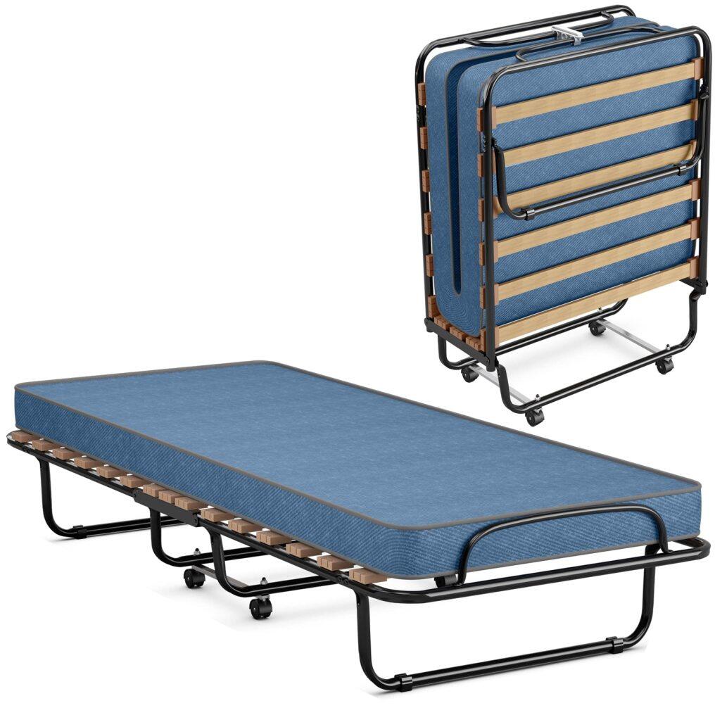 KOMFOTT Folding Rollaway Bed with Mattress