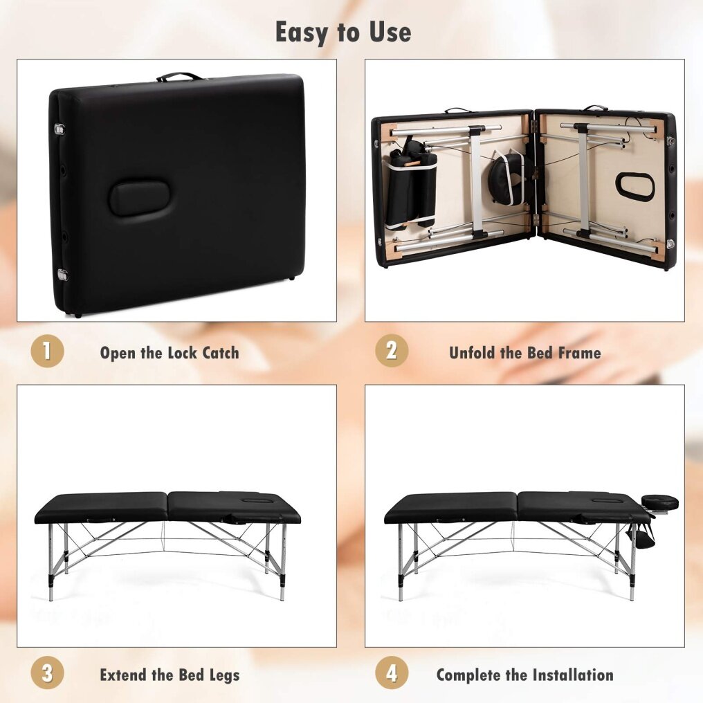 84" Massage Table Professional Portable Massage Bed