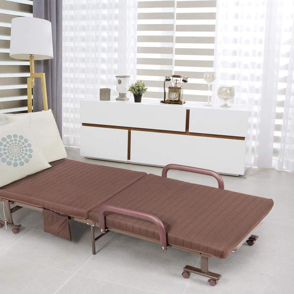 Portable Guest Bed w/Foldaway 3.5 inch Twin Mattress