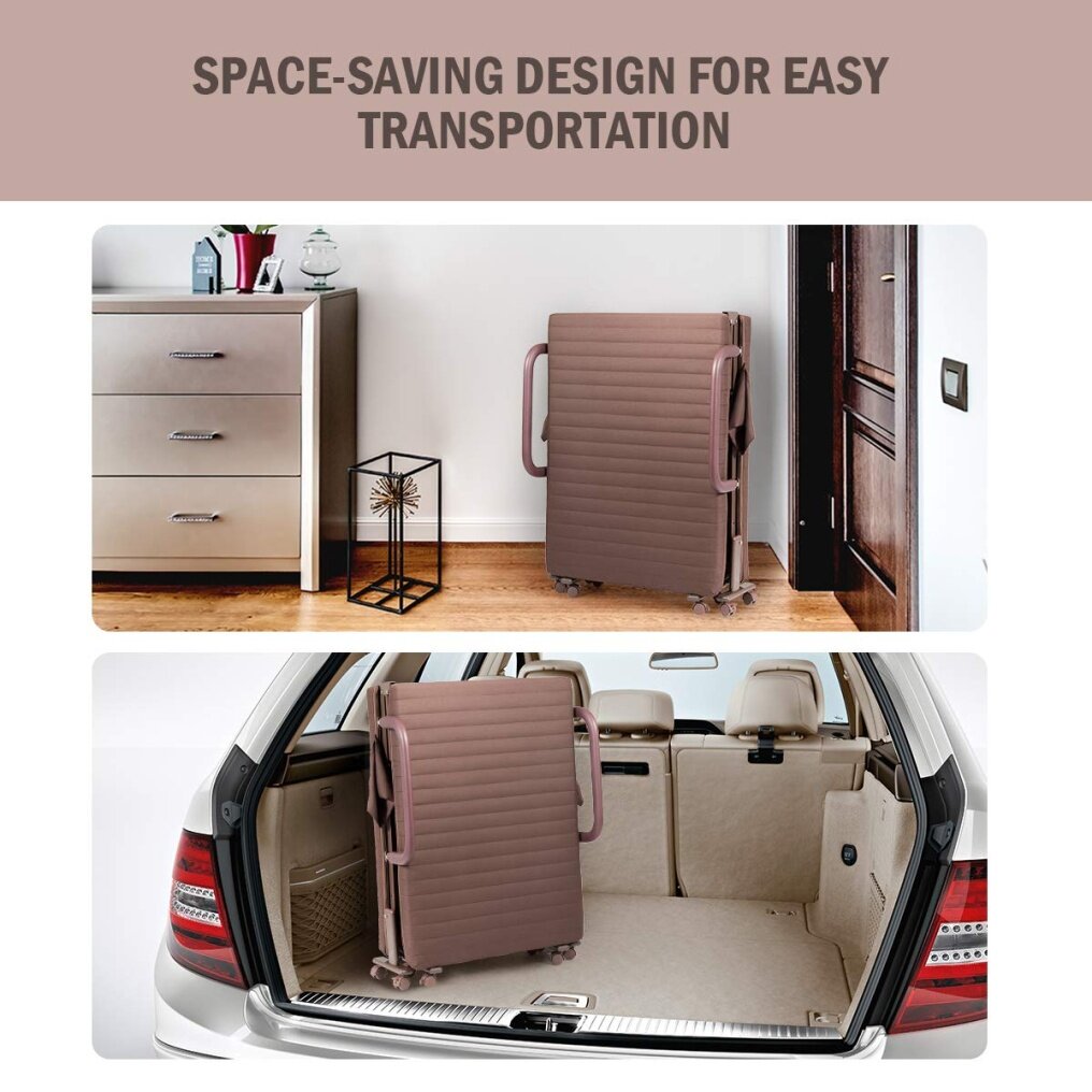 Portable Guest Bed w/Foldaway 3.5 inch Twin Mattress