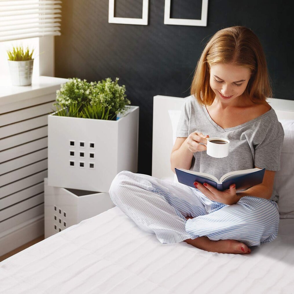 Smart Electric Heated Mattress Pad, Heating Bed Topper Blankets w/ Low-Voltage,Fast Heating