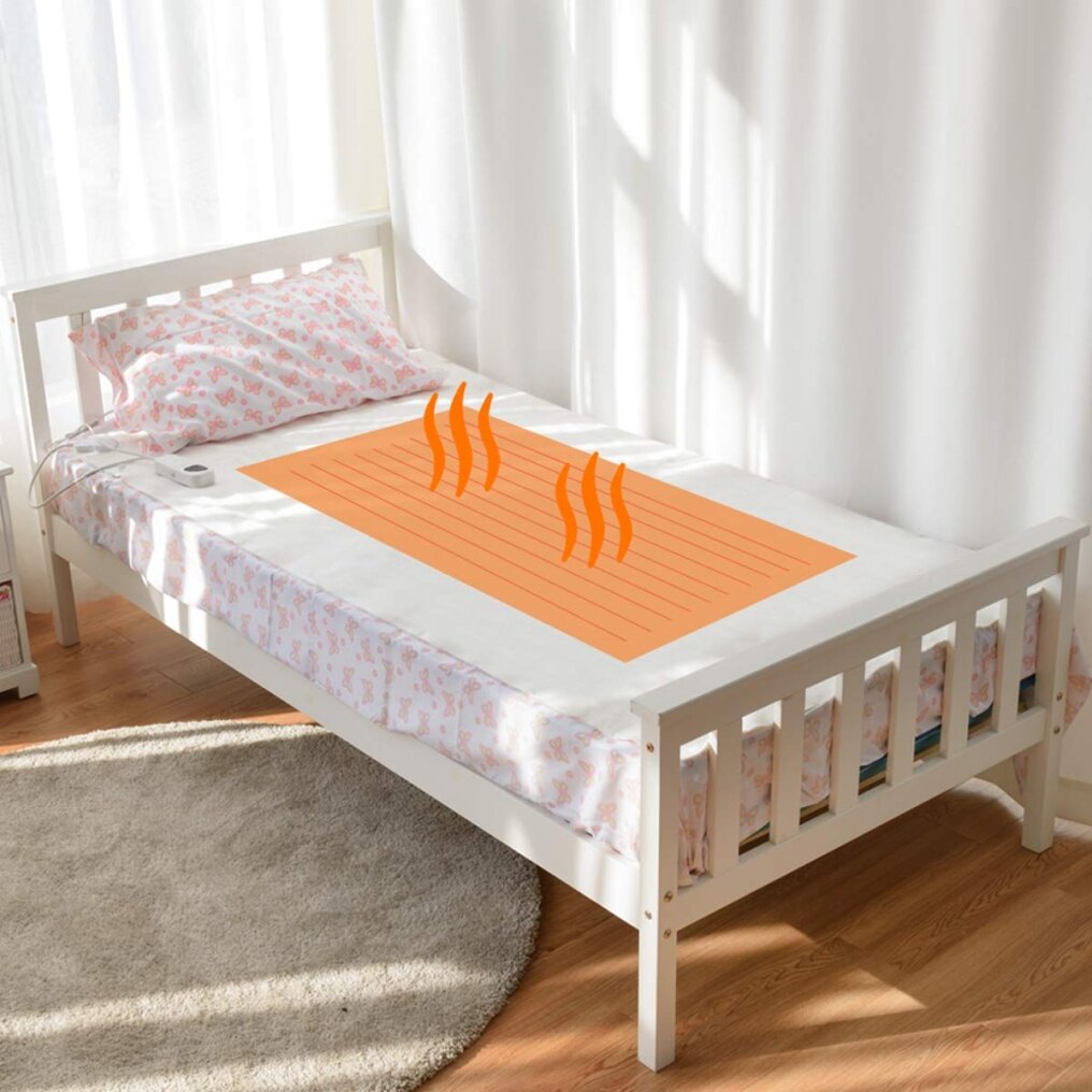 Smart Electric Heated Mattress Pad, Heating Bed Topper Blankets w/ Low-Voltage,Fast Heating