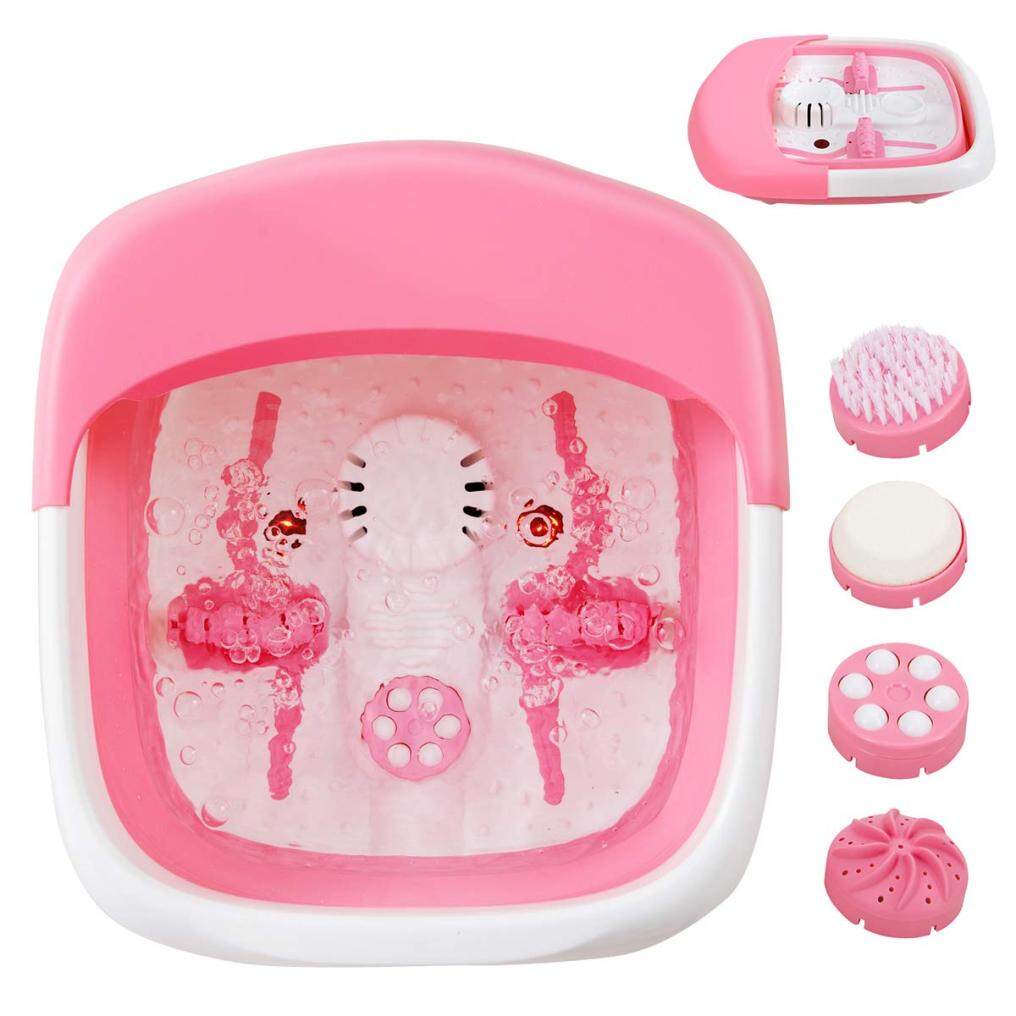 Foldable Foot Soaking Tub with Rollers Pumice Stone Scrub Brush