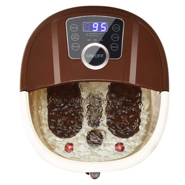 Foot Spa Bath Massager with 16 Pedicure Shiatsu Roller Massage Points
