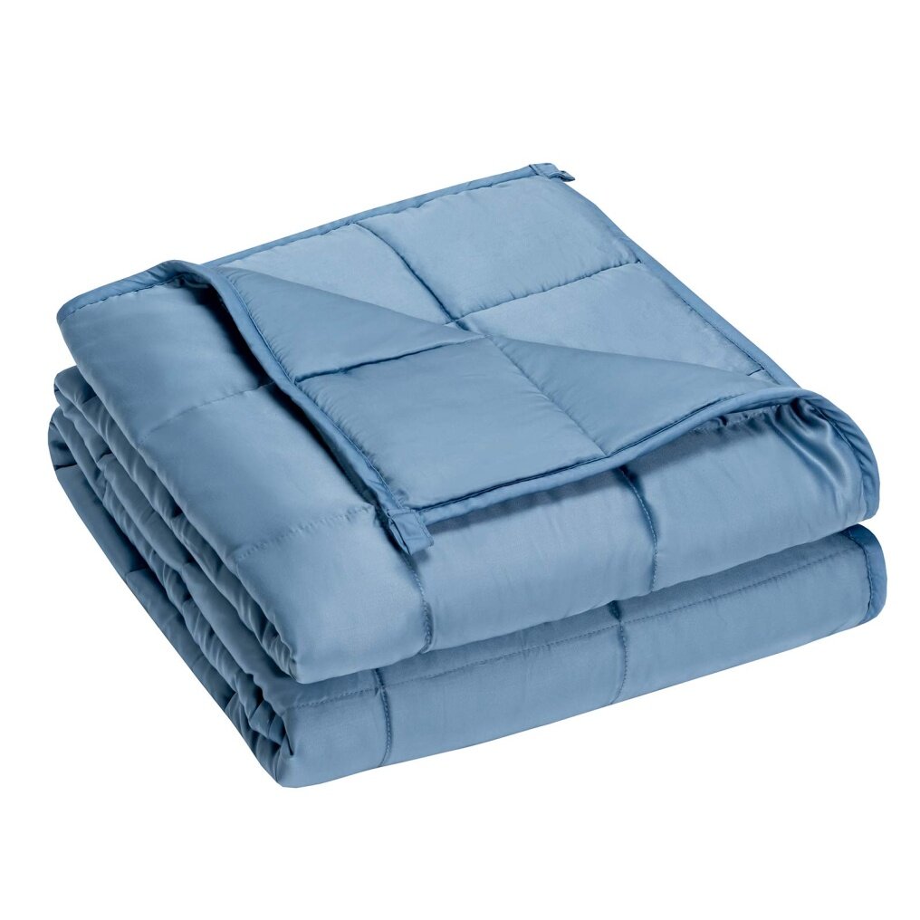 Bamboo Weighted Blanket, Pure Natural Bamboo Cover, Premium Glass Beads, Adults Heavy Blankets