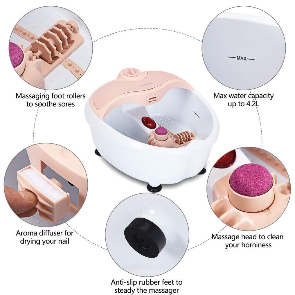 Foot Bath Massage with a Handle Callous Remover