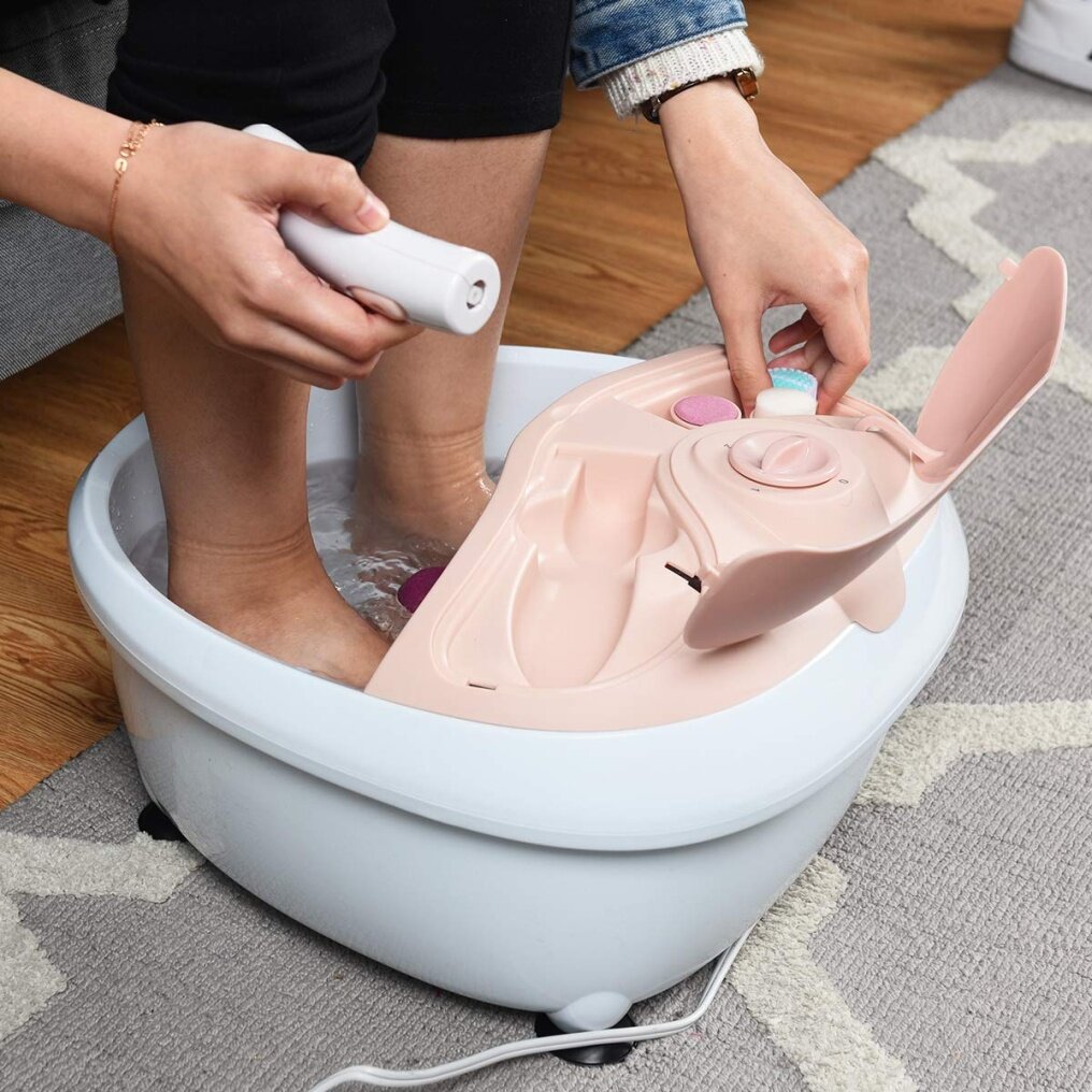 Foot Bath Massage with a Handle Callous Remover