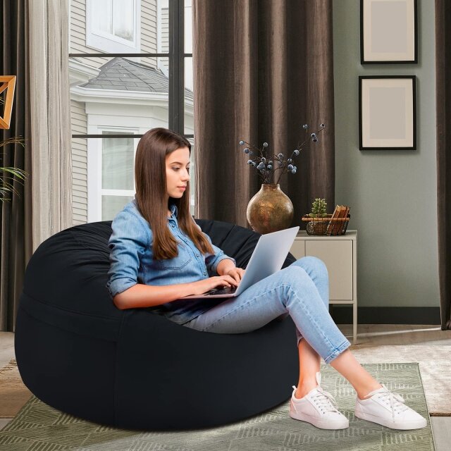 Washable Zipped Lazy Floor Sofa Chair | Bean Bag Chair