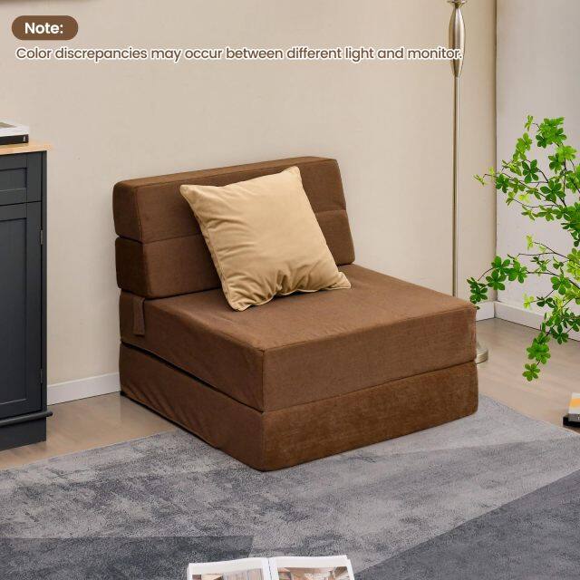 KOMFOTT Tri Folding Sofa Bed, Convertible Sleeper Chair Bed