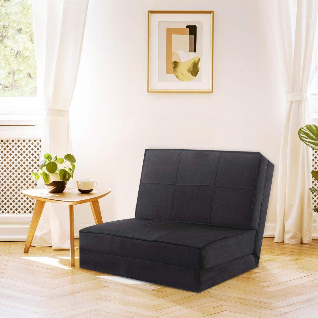 5-Position Adjustable Triple Fold Down Floor Sofa Bed