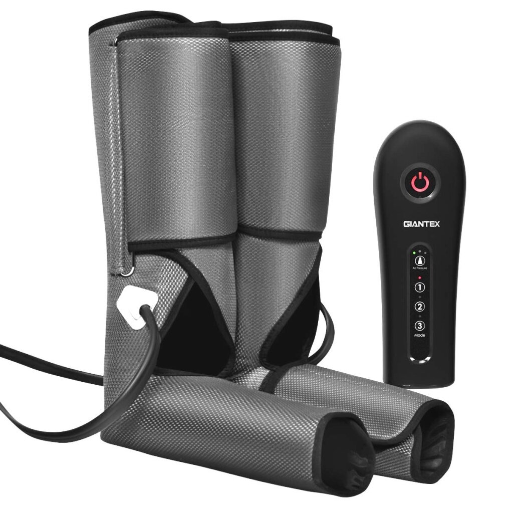 Air Compression Leg Massager Wraps Foot and Calf Massage with Handheld Controller