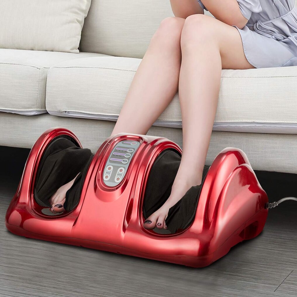 Electric Shiatsu Foot Massager w/Remote and 4 Massage Modes