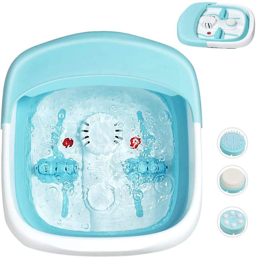Foldable Foot Soaking Tub with Rollers Pumice Stone Scrub Brush