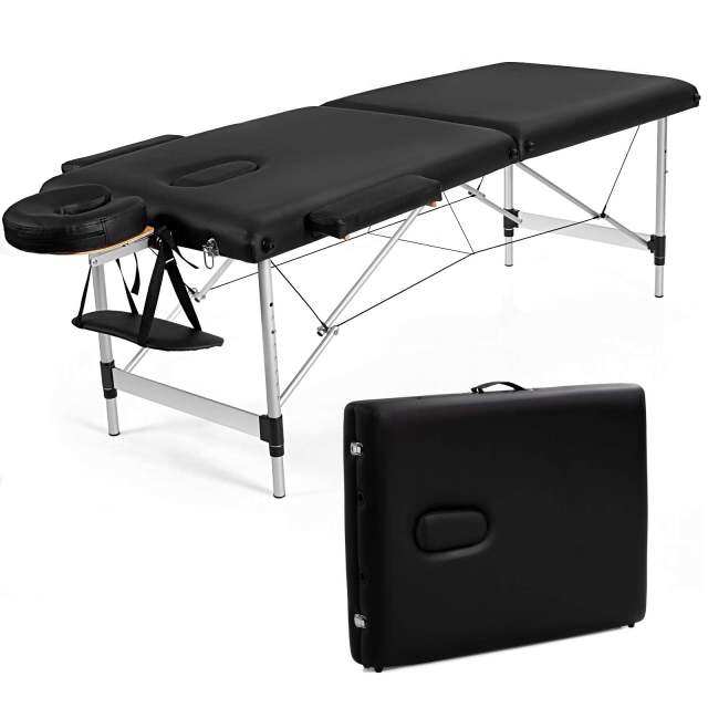 84inch Portable Folding Massage Bed Aluminium Frame & Height Adjustable