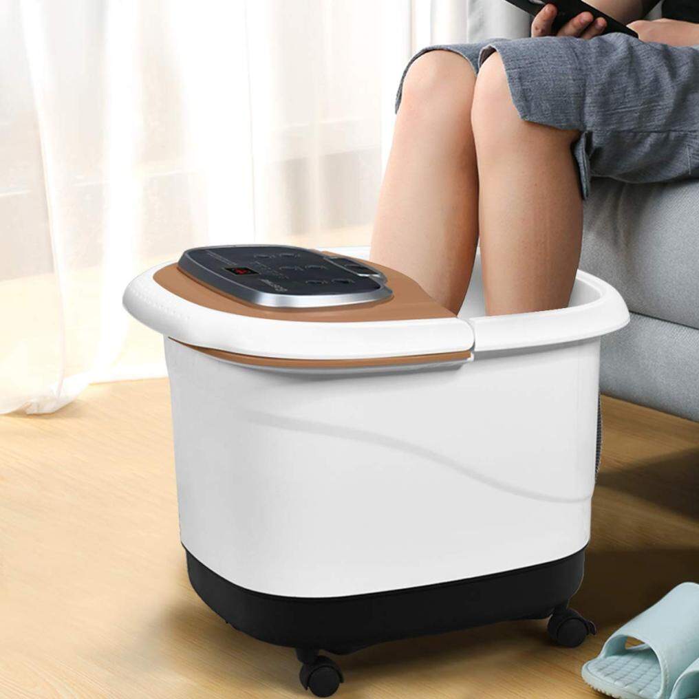 Foot Spa Bath Massager w/Heat and Motorized Shiatsu Massage Balls & 2 Maize Rollers