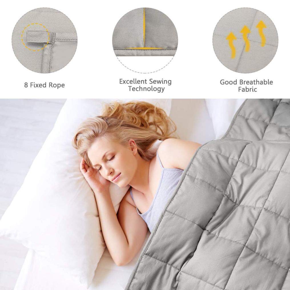 Premium Weighted Blanket Smaller Pockets 20lbs | 60"x80" | Queen Size