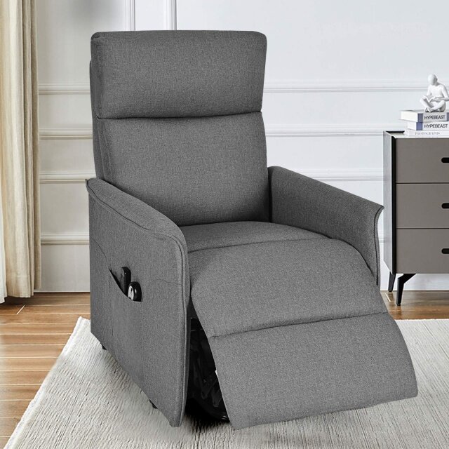 Komfott Power Lift Massage Recliner Chair for Elderly, Soft Warm Fabric Sofa