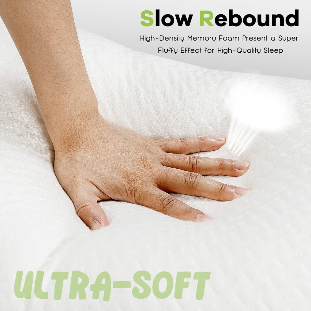2 Pack Shredded Memory Foam Pillows