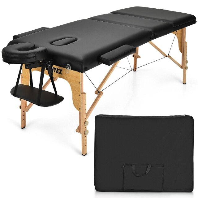 Professional Massage Bed Height Adjustable with Carry Case