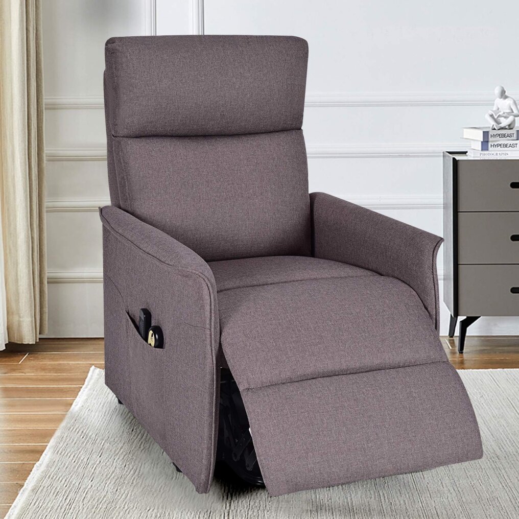 Komfott Power Lift Massage Recliner Chair for Elderly, Soft Warm Fabric Sofa