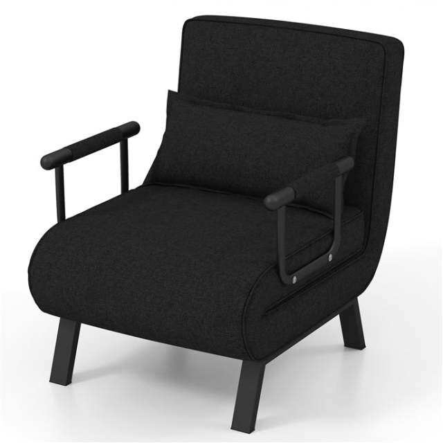 KOMFOTT Convertible Sofa Bed Sleeper Chair, Tri-Fold Armchair Sofa Sleeper with 6 Position Adjustable Backrest