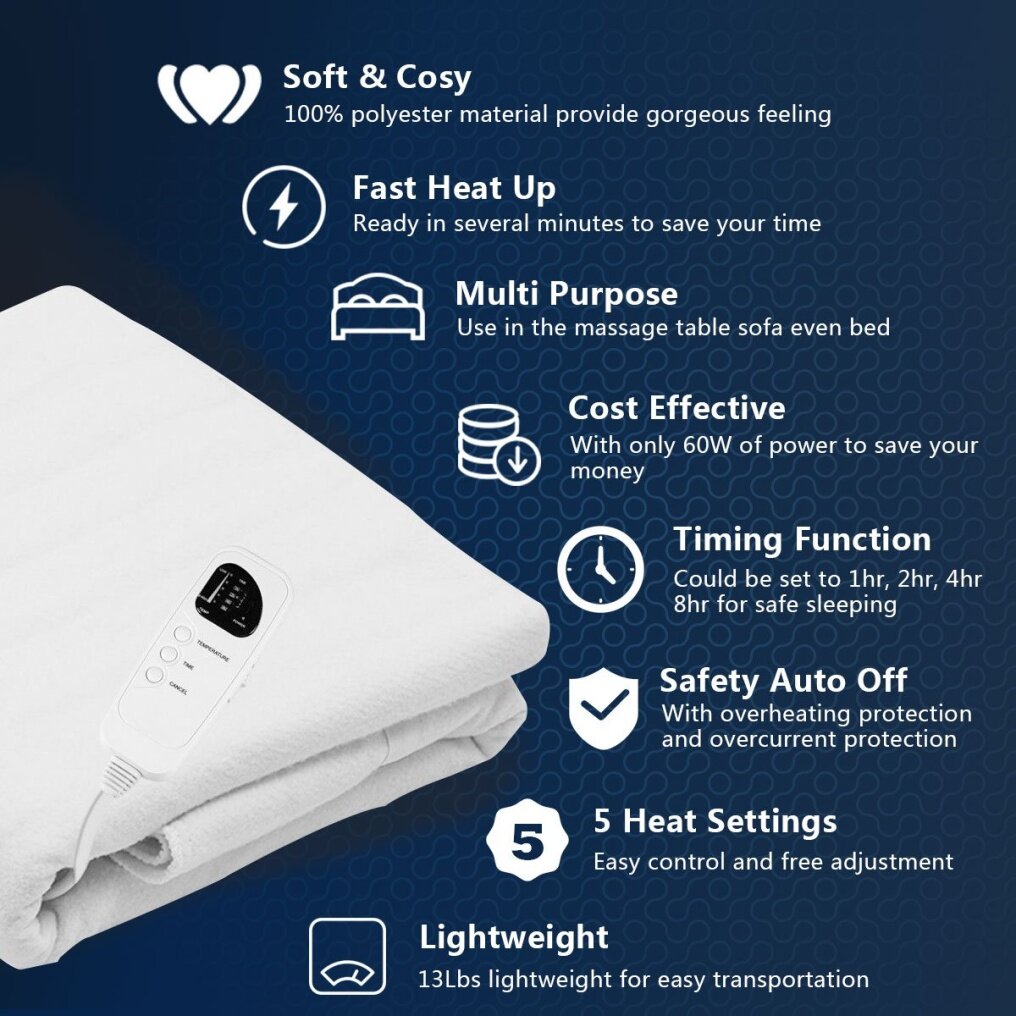 Standard Digital Massage Table Warmer Pad