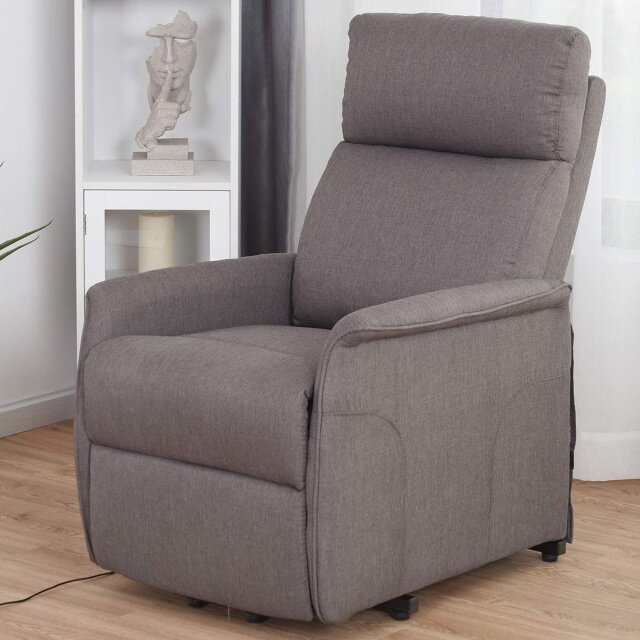 Komfott Electric Power Lift Chair Recliner Sofa Chair, with Fabric Padded Seat