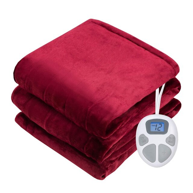 Electric Heated Blanket, Flannel Electric Blanket Throws,Fast Heating ETL Certification & Machine Washable Design