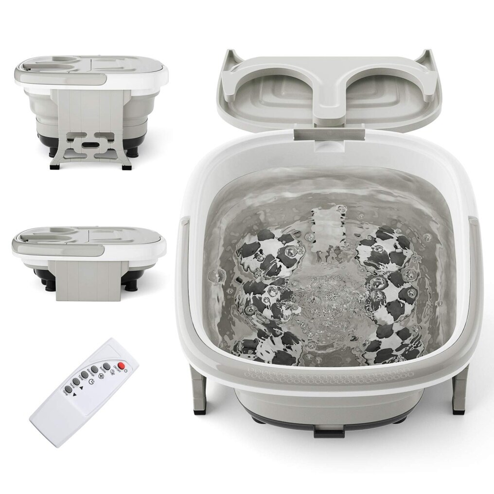 Collapsible 6 in 1 Foot Spa/Bath Massager with Time & Temperature Settings
