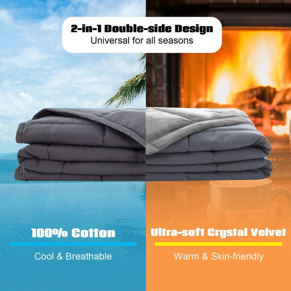 Premium Weighted Blanket 15lbs |60"x80"| Queen Size