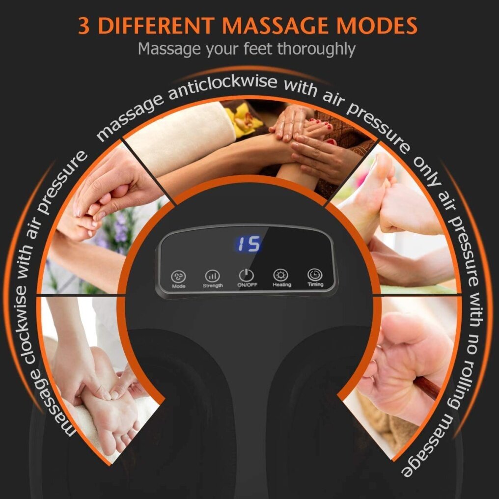 Electric Shiatsu Foot Massager Machine with Deep Kneading & 3 Massage Modes