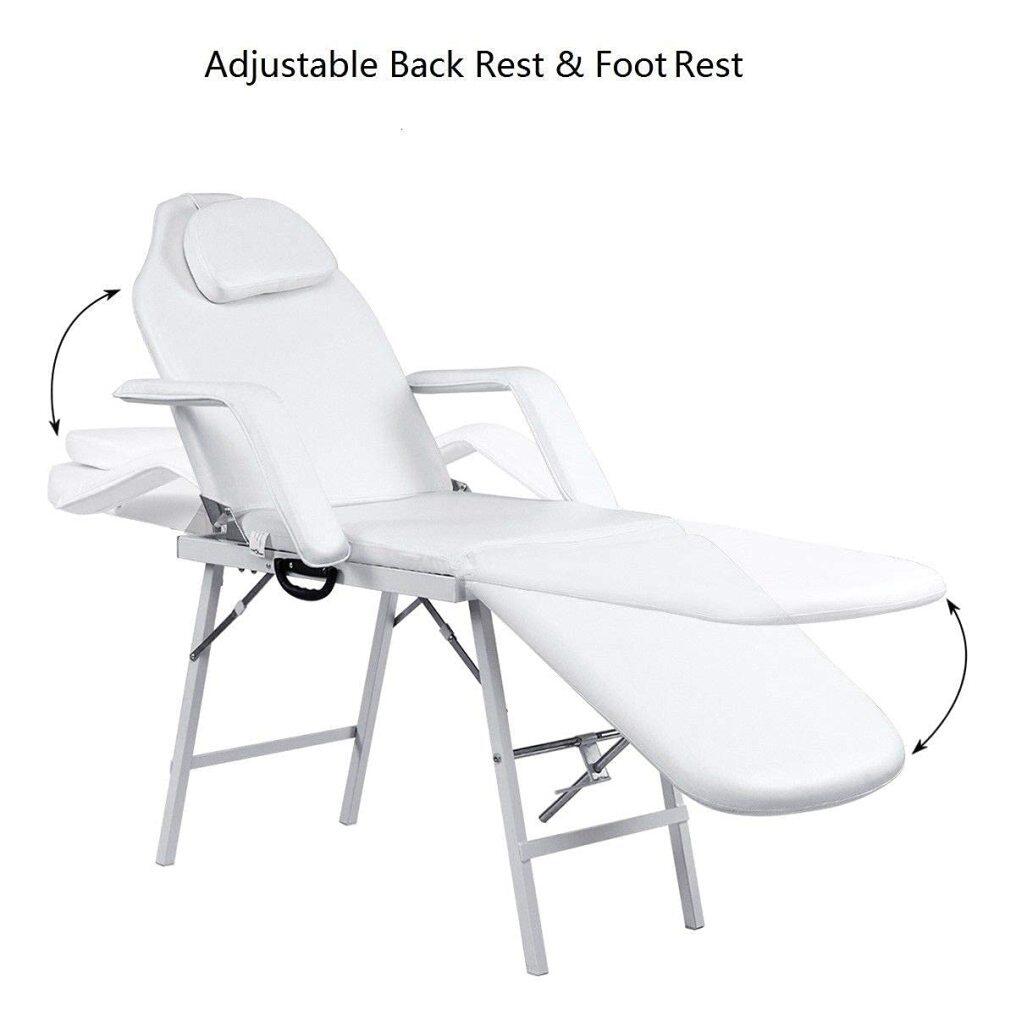 73" Portable Tattoo Parlor Spa Salon Facial Bed Beauty Massage Table Chair