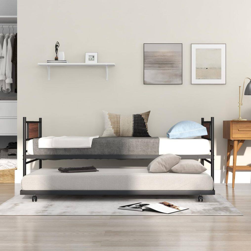 Komfott Space-Saving Trundle Sofa Bed for Living Room Guest Room