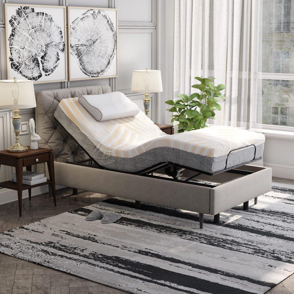 KOMFOTT 8 Inch Adjustable Bed Mattress Twin XL, 3D Transformable Cutting Mattress