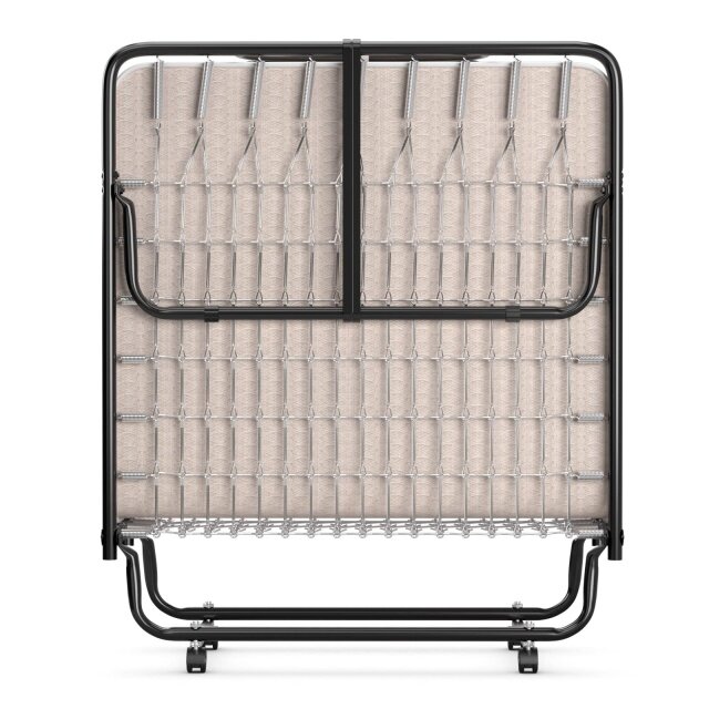 Folding Guest Bed with Mattress,  Twin Size  Portable Rollaway Bed 5-Inch Memory Foam Mattress