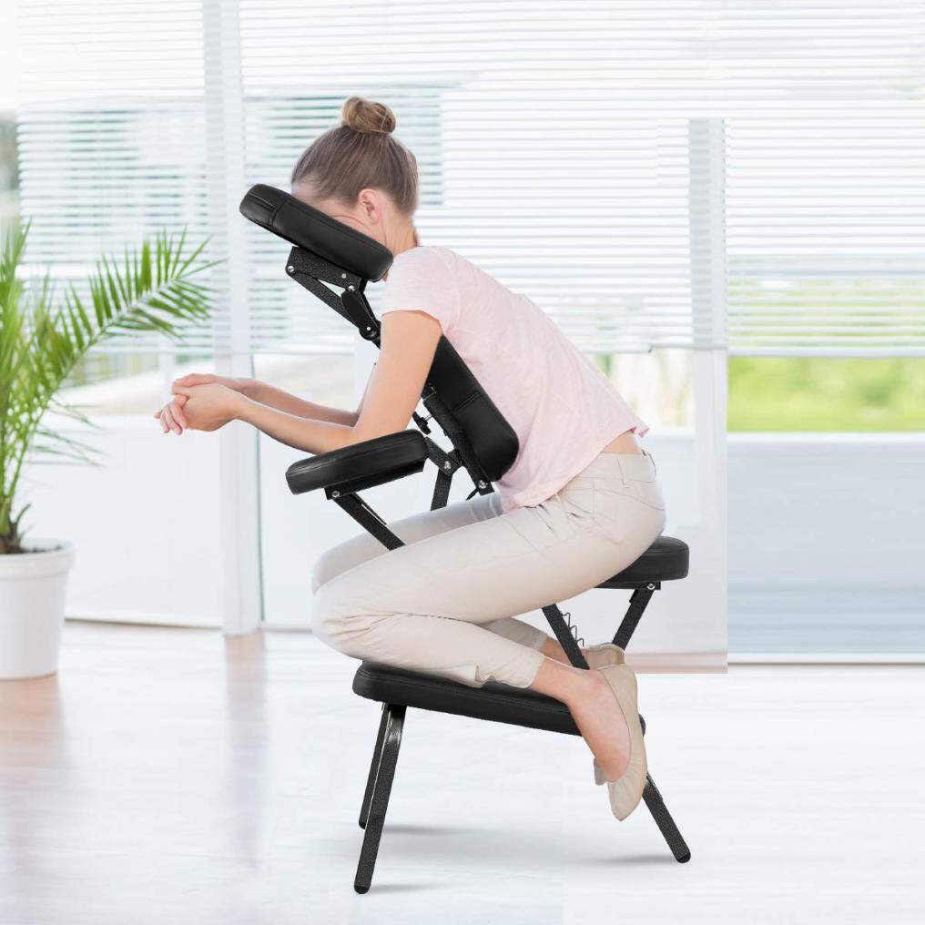 Komfott Portable Light Weight Massage Chair Travel Massage Tattoo Spa Chair w/Carrying Bag