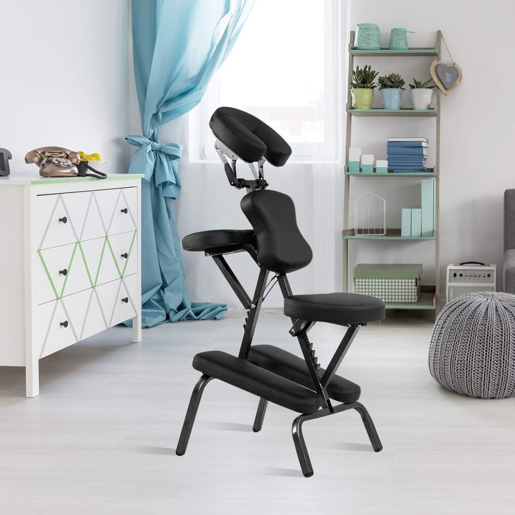 Komfott Portable Light Weight Massage Chair Travel Massage Tattoo Spa Chair w/Carrying Bag