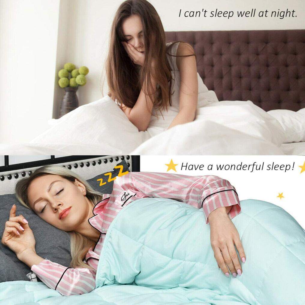 Cooling Weighted Blanket for Kids/Adults, Premium Heavy Blankets for Quality Sleep