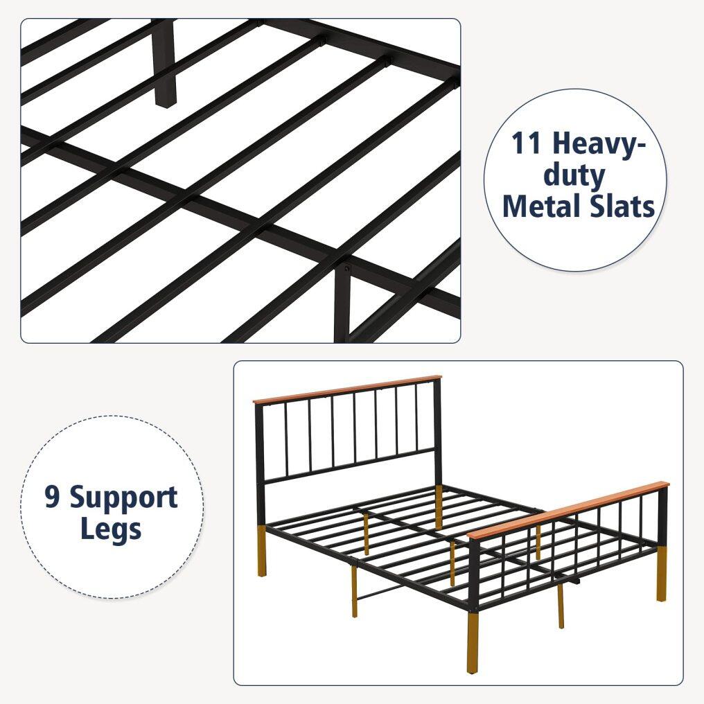 KOMFOTT Full/Queen Metal Bed Frame