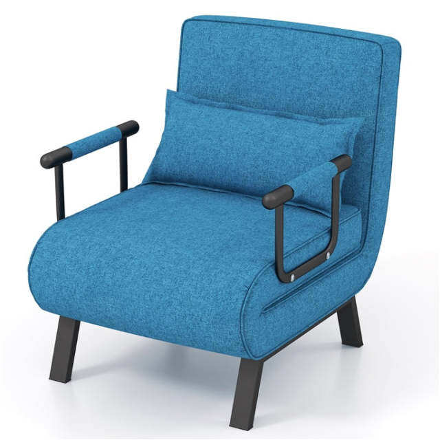 KOMFOTT Convertible Sofa Bed Sleeper Chair, Tri-Fold Armchair Sofa Sleeper with 6 Position Adjustable Backrest
