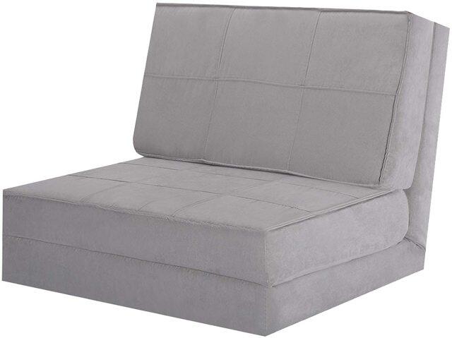 5-Position Adjustable Triple Fold Down Floor Sofa Bed