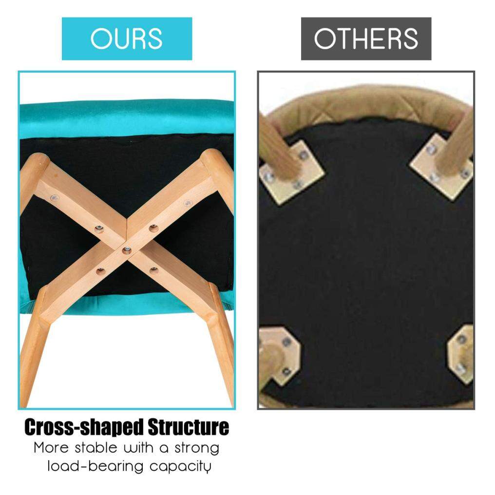 Velvet Dining Chairs, Modern Leisure Accent Living Room Chair