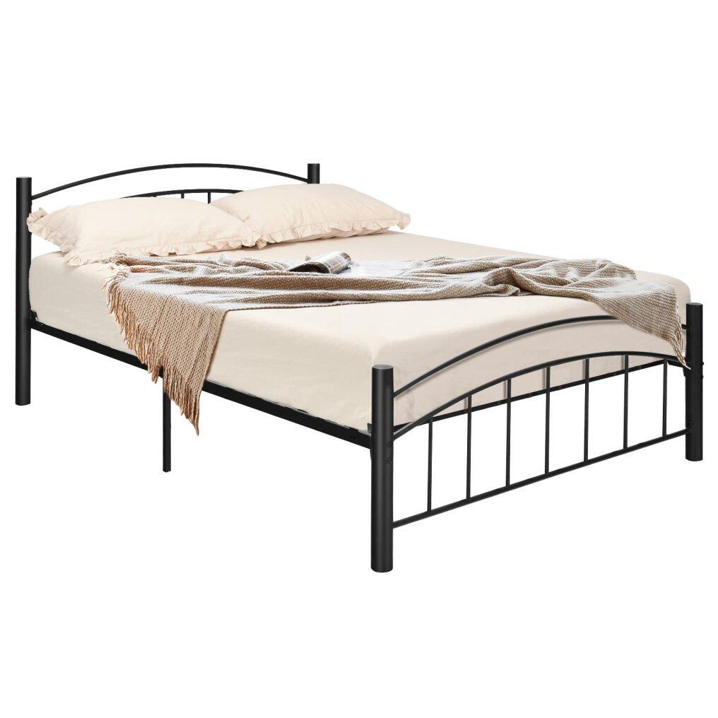 Metal Bed Frame, Modern Platform Bed with Headboard and Footboard